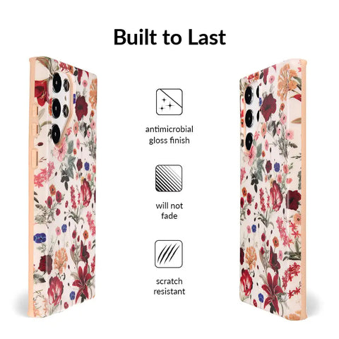 Nude Vintage Floral Samsung Galaxy Case