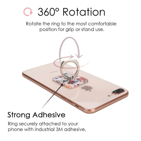 Vintage Floral Phone Ring