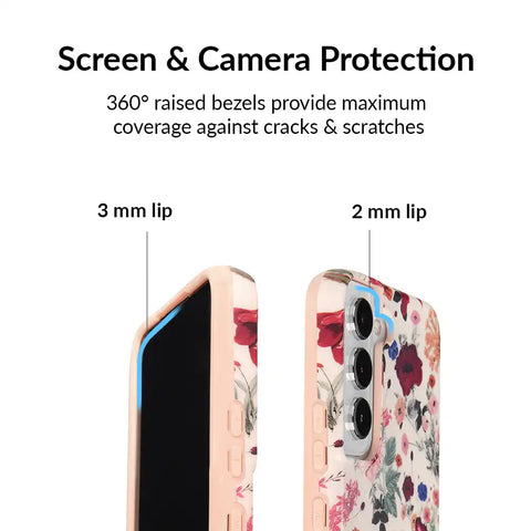 Nude Vintage Floral Samsung Galaxy Case