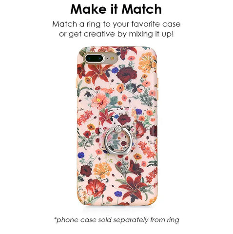 Vintage Floral Phone Ring