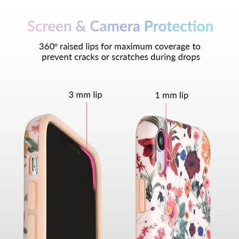 Nude Vintage Floral iPhone Case