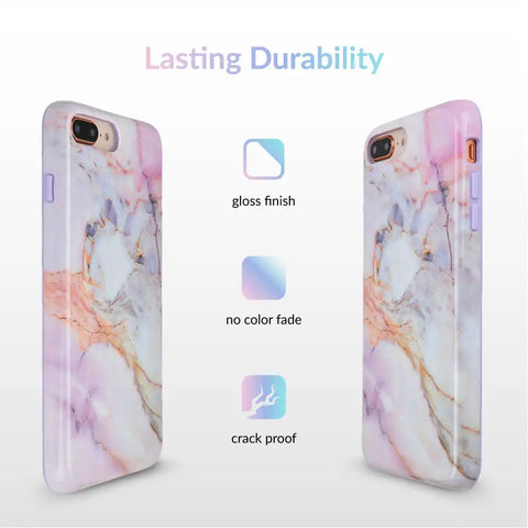 Violet Sky Marble iPhone Case