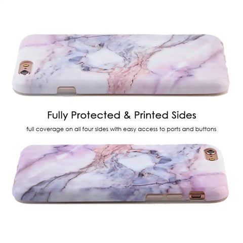 Violet Sky Marble iPhone Case