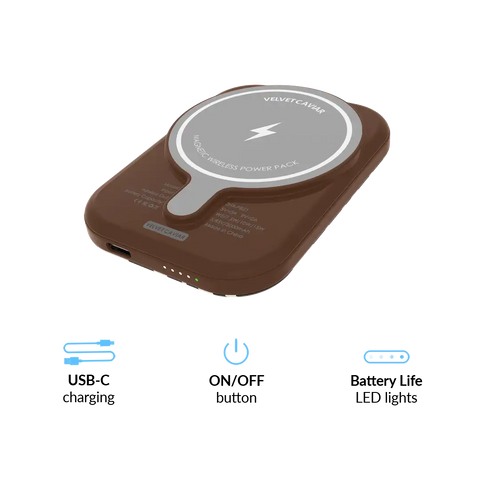 Coco Zebra Portable MagSafe Charger Power Packafe Battery Power Pack