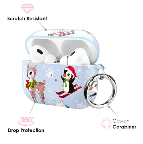 Winter Wonderland Baby Animals AirPod Case
