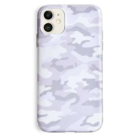 White Clouds Camo iPhone Case