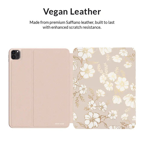 White Floral iPad Case 2.0