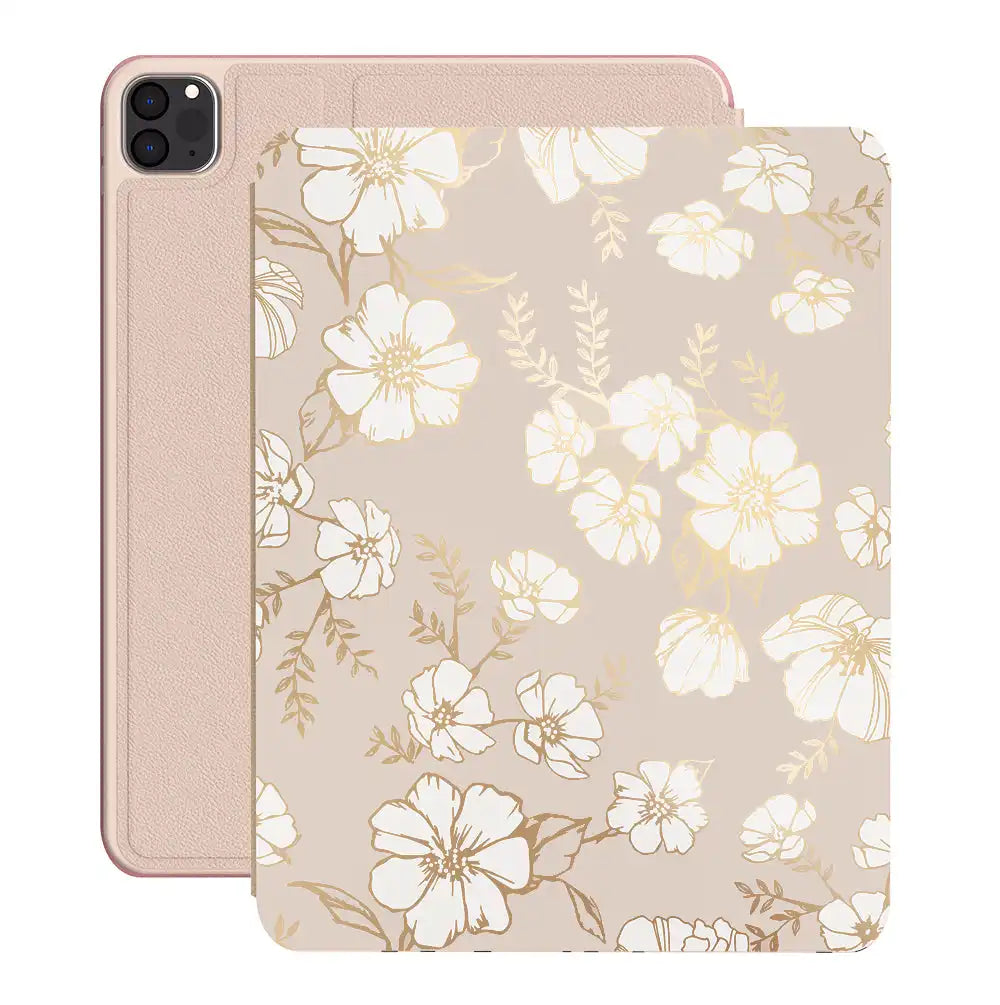 White Floral iPad Case 2.0