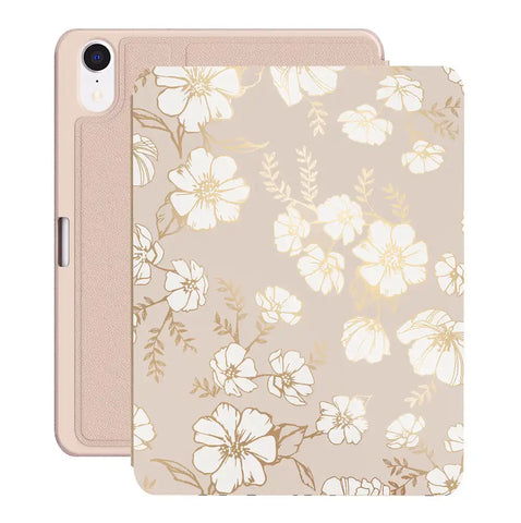 White Floral iPad Case 2.0