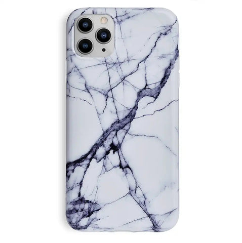 White & Gray Marble iPhone Case