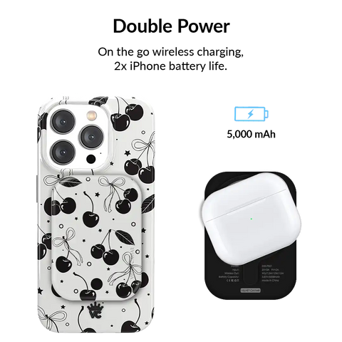 Cherry Noir Portable MagSafe Charger Power Pack