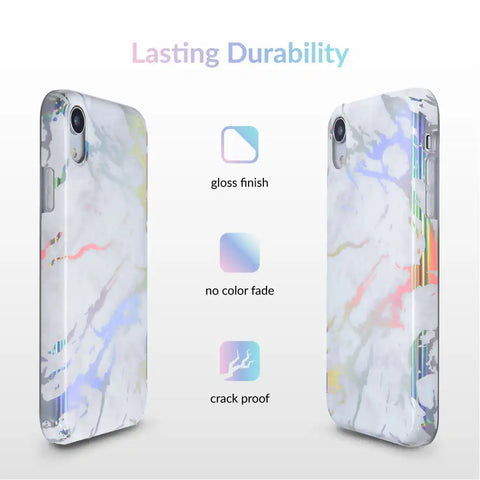 Holo White Marble iPhone Case