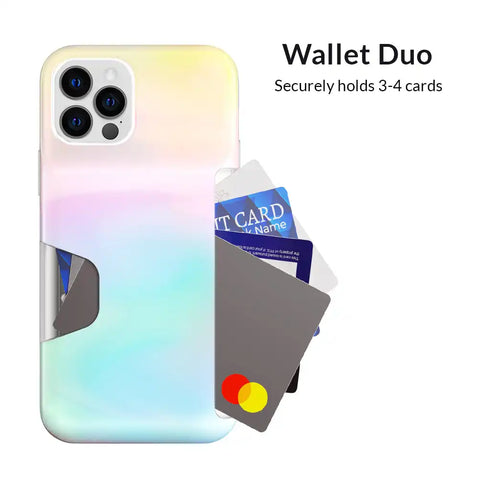 White Opal Iphone Wallet Case