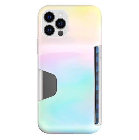 White Opal Iphone Wallet Case